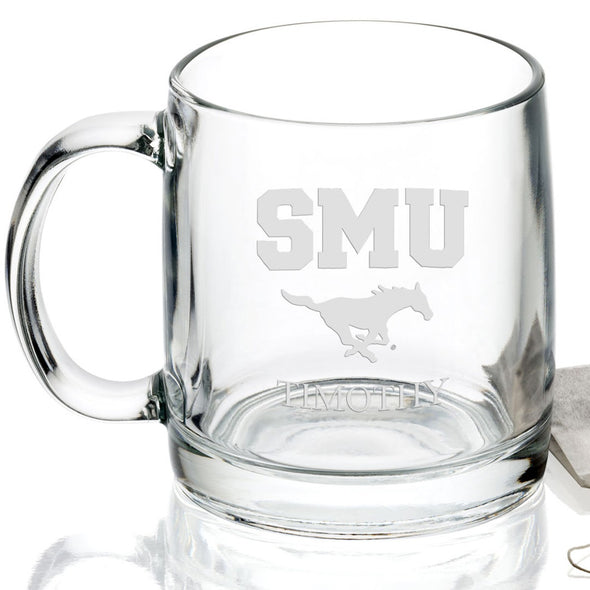 Southern Methodist University 13 oz Glass Coffee Mug Shot #2