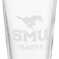 Southern Methodist University 16 oz Pint Glass Shot #3