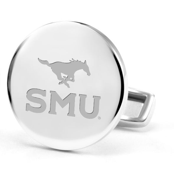 Southern Methodist University Cufflinks in Sterling Silver Shot #2
