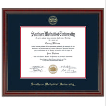 Southern Methodist University Diploma Frame, the Fidelitas Shot #1