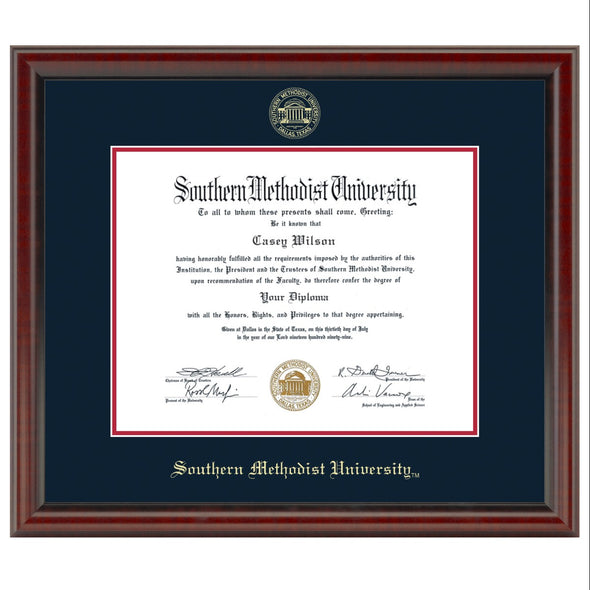Southern Methodist University Fidelitas Diploma Frame Masters/Ph.D. Shot #1