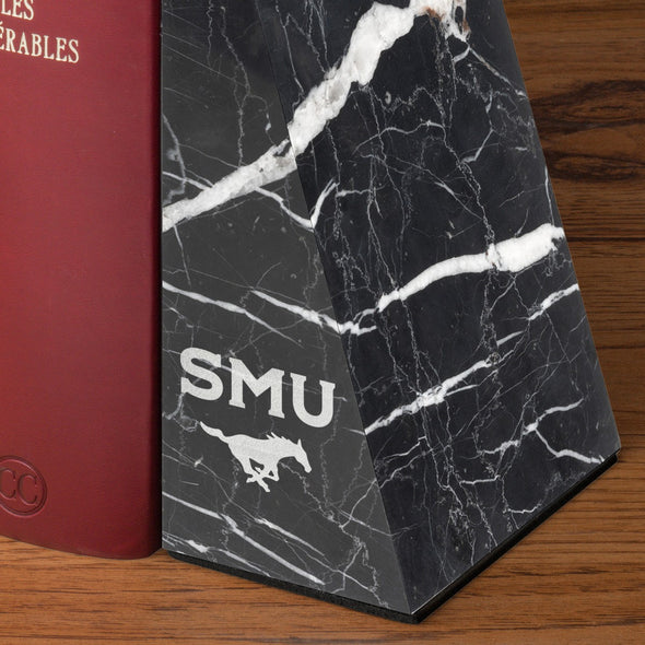 Southern Methodist University Marble Bookends by M.LaHart Shot #3