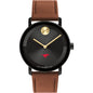 Southern Methodist University Men's Movado BOLD with Cognac Leather Strap Shot #2
