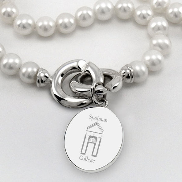 Spelman Pearl Necklace with Sterling Silver Charm Shot #2