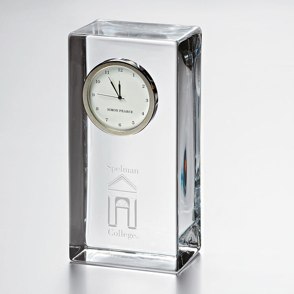 Spelman Tall Glass Desk Clock by Simon Pearce Shot #1