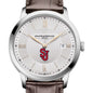 St. John's Men's Baume et Mercier 40mm Classima Quartz Watch with Silver Dial & Dark Brown Leather Strap Shot #1