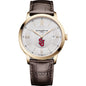St. John's Men's Baume et Mercier 40mm Gold PVD Classima Watch with Silver Dial & Dark Brown Leather Strap Shot #2