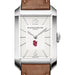 St. John's Men's Baume et Mercier 43X27mm Hampton Watch with Silver Dial & Tan Leather Strap