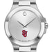 St. John's Men's Movado Collection Stainless Steel Watch with Silver Dial