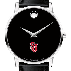 St. John&#39;s Men&#39;s Movado Museum with Leather Strap Shot #1