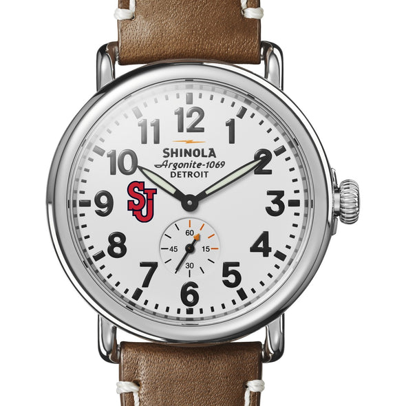 St. John&#39;s Shinola Watch, The Runwell 41mm White Dial Shot #1