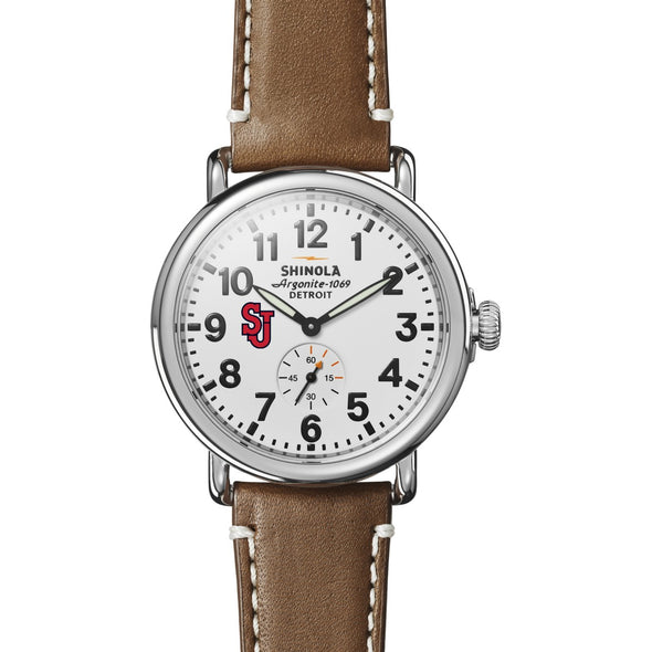 St. John&#39;s Shinola Watch, The Runwell 41mm White Dial Shot #2