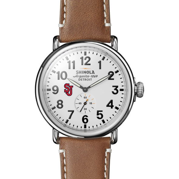 St. John's Shinola Watch, The Runwell 47 mm White Dial Shot #2