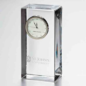 St. John&#39;s Tall Glass Desk Clock by Simon Pearce Shot #1