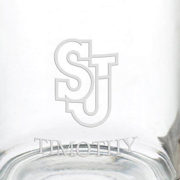 St. John&#39;s University 13 oz Glass Coffee Mug Shot #3