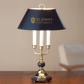 St. John&#39;s University Lamp in Brass &amp; Marble Shot #1
