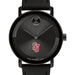 St. John's University Men's Movado BOLD with Black Leather Strap
