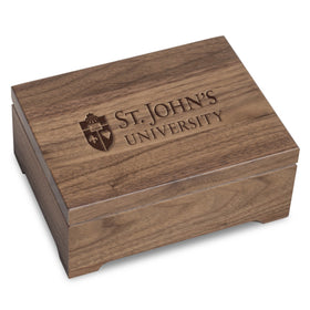 St. John&#39;s University Solid Walnut Desk Box Shot #1