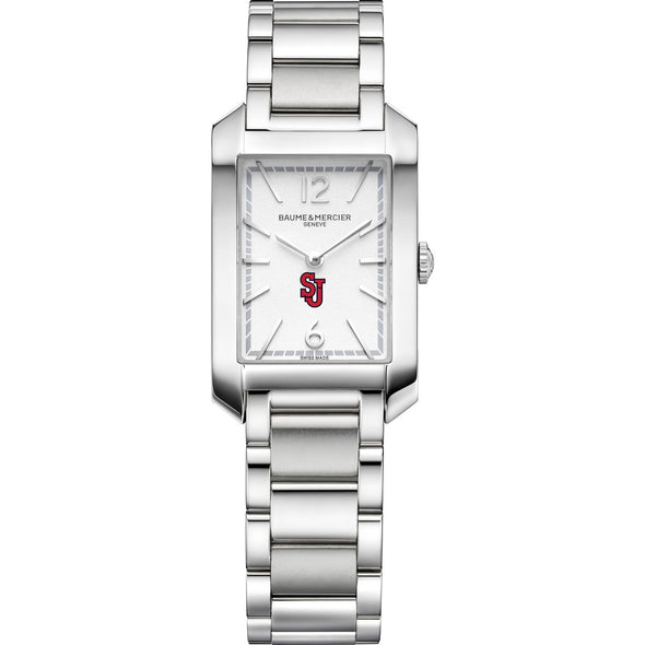 St. John's Women's Baume et Mercier 35X22mm Hampton Watch with Silver Dial & Bracelet Shot #2