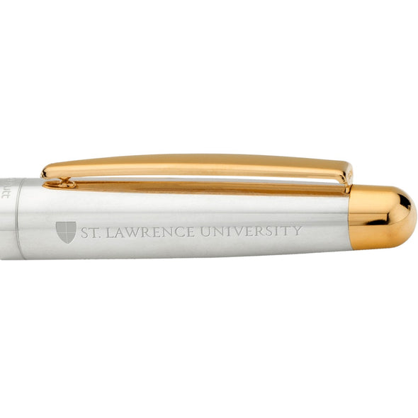 St. Lawrence Fountain Pen in Sterling Silver with Gold Trim Shot #2