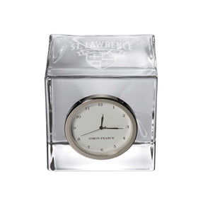 St. Lawrence Glass Desk Clock by Simon Pearce Shot #1