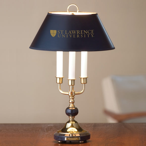 St. Lawrence Lamp in Brass & Marble Shot #1