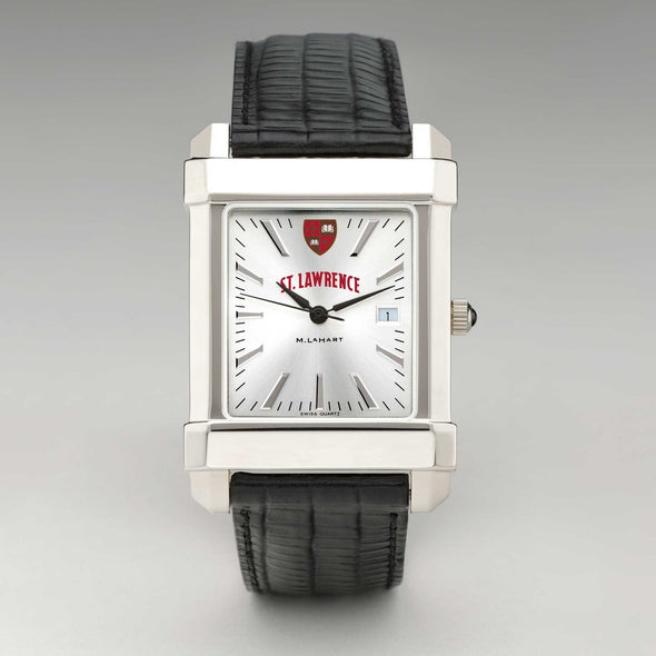 St. Lawrence Men's Collegiate Watch with Leather Strap Shot #2