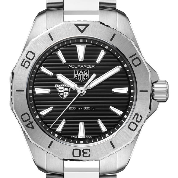 St. Lawrence Men&#39;s TAG Heuer Steel Aquaracer with Black Dial Shot #1