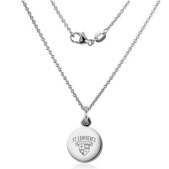 St. Lawrence Necklace with Charm in Sterling Silver Shot #2