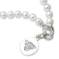 St. Lawrence Pearl Bracelet with Sterling Silver Charm Shot #2