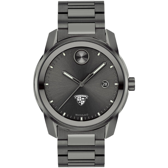 St. Lawrence University Men's Movado BOLD Gunmetal Grey with Date Window Shot #2