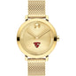 St. Lawrence University Women's Movado Bold Gold with Mesh Bracelet Shot #2