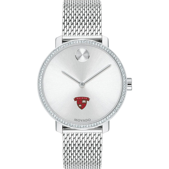 St. Lawrence Women's Movado Bold with Crystal Bezel & Mesh Bracelet Shot #2