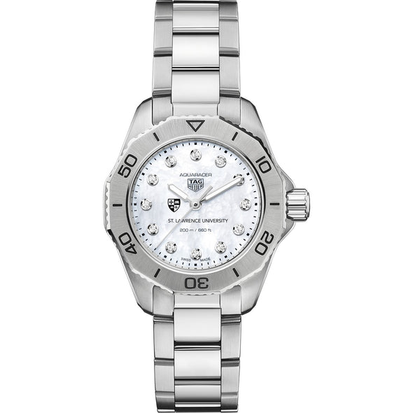 St. Lawrence Women&#39;s TAG Heuer Steel Aquaracer with Diamond Dial Shot #2