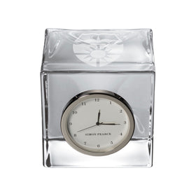 St. Thomas Glass Desk Clock by Simon Pearce Shot #1