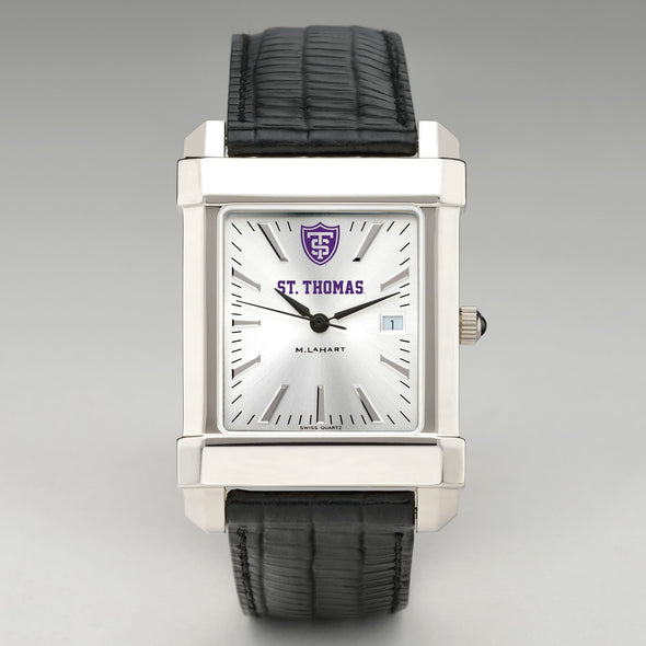 St. Thomas Men&#39;s Collegiate Watch with Leather Strap Shot #2