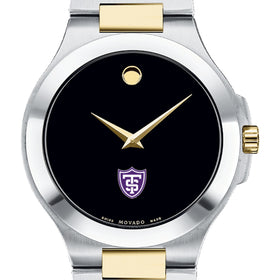 St. Thomas Men&#39;s Movado Collection Two-Tone Watch with Black Dial Shot #1