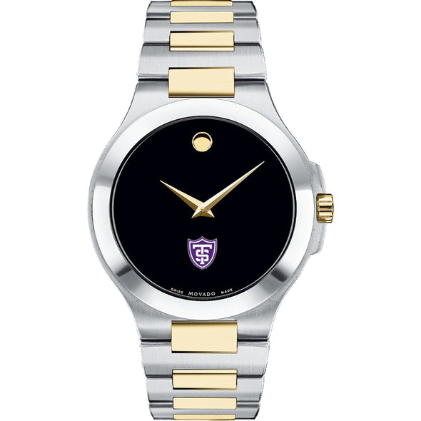 St. Thomas Men&#39;s Movado Collection Two-Tone Watch with Black Dial Shot #2