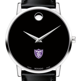 St. Thomas Men&#39;s Movado Museum with Leather Strap Shot #1