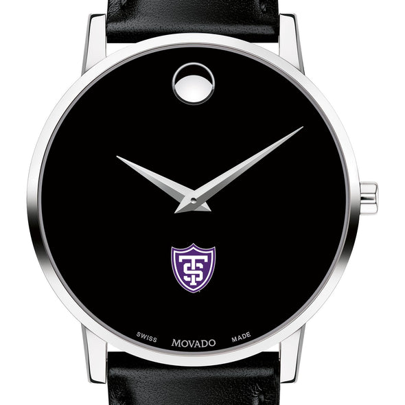 St. Thomas Men's Movado Museum with Leather Strap Shot #1
