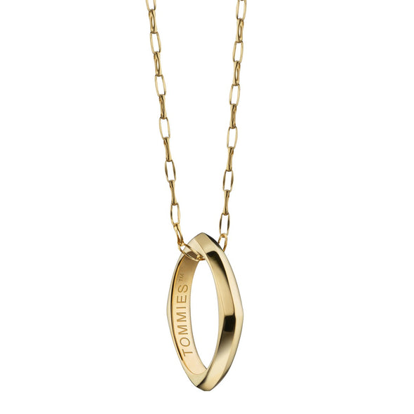 St. Thomas Monica Rich Kosann Poesy Ring Necklace in Gold Shot #1