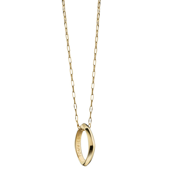 St. Thomas Monica Rich Kosann Poesy Ring Necklace in Gold Shot #2