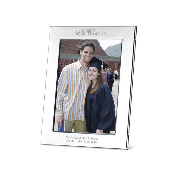 St. Thomas Polished Pewter 5x7 Picture Frame Shot #1