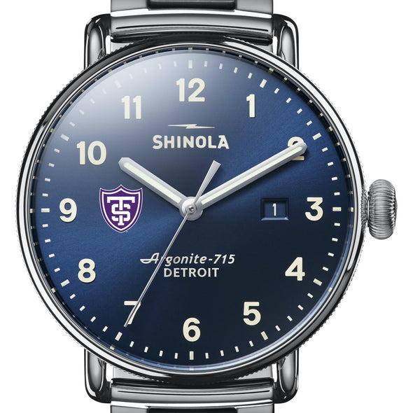 St. Thomas Shinola Watch, The Canfield 43 mm Blue Dial Shot #1