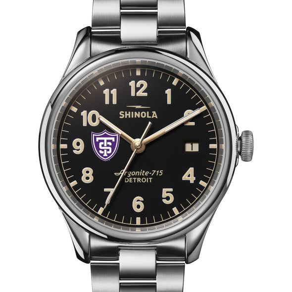 St. Thomas Shinola Watch, The Vinton 38 mm Black Dial Shot #1