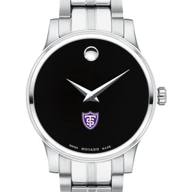 St. Thomas Women's Movado Stainless Steel Watch with Black Dial Shot #1