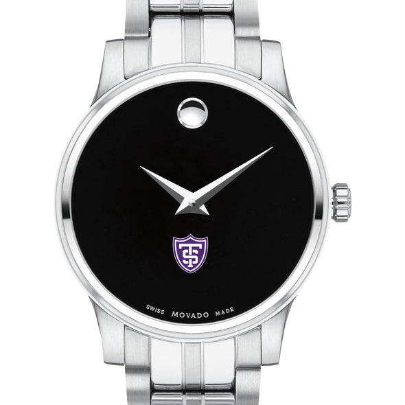 St. Thomas Women's Movado Stainless Steel Watch with Black Dial Shot #1