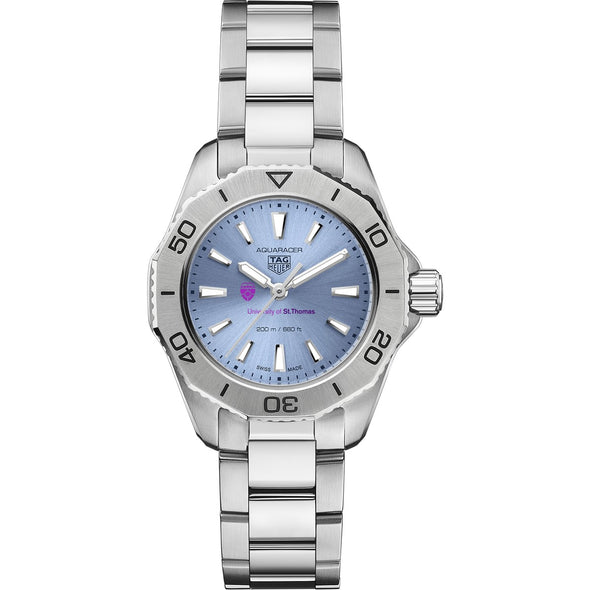 St. Thomas Women's TAG Heuer Steel Aquaracer with Blue Sunray Dial Shot #2