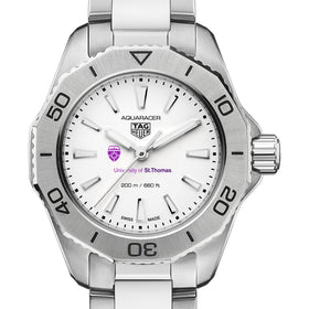 St. Thomas Women&#39;s TAG Heuer Steel Aquaracer with Silver Dial Shot #1