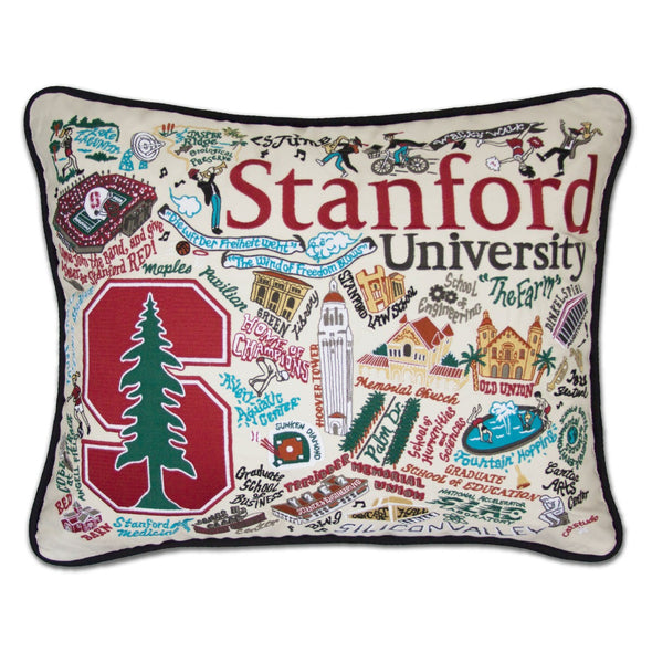 Stanford Embroidered Pillow Shot #1
